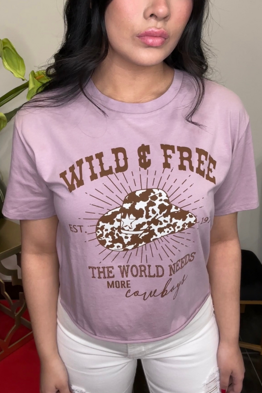 Wild & Free Crop Tee