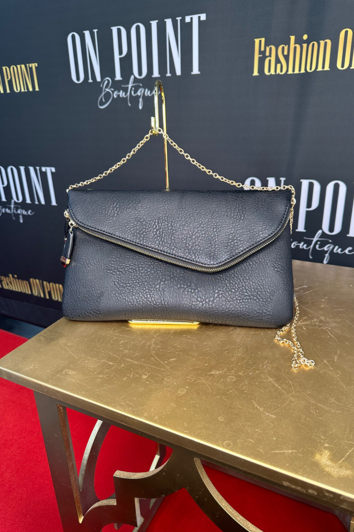 Modern Chic Vegan Leather Clutch