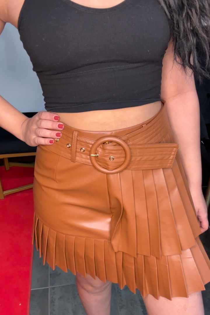 Picture Perfect Leather Skirt