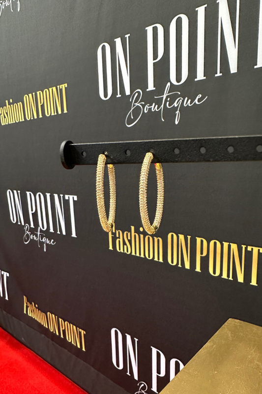 Elegance Oval Hoop Earrings