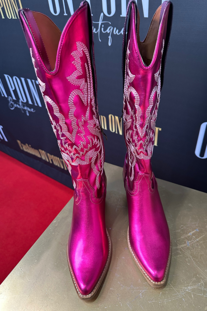 Metalic Fuchsia Cowboy Boots