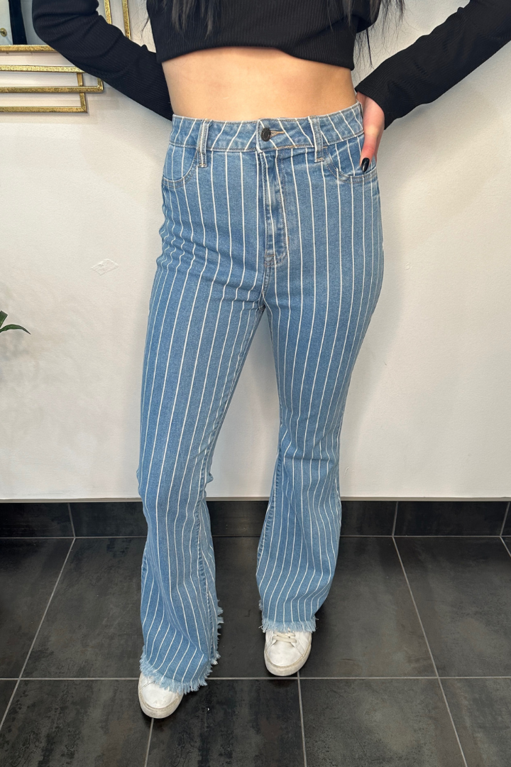 You’ve Crossed the Line Flare Jeans