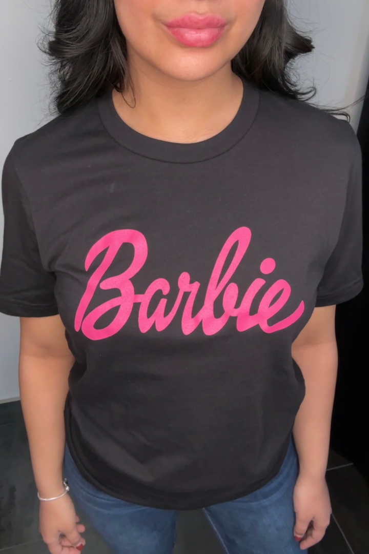 Barbie Graphic Black Tee