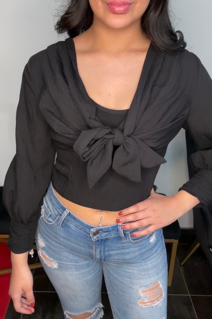 Kathleen Front Tie Top