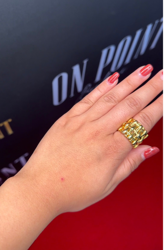 Golden Weave Ring