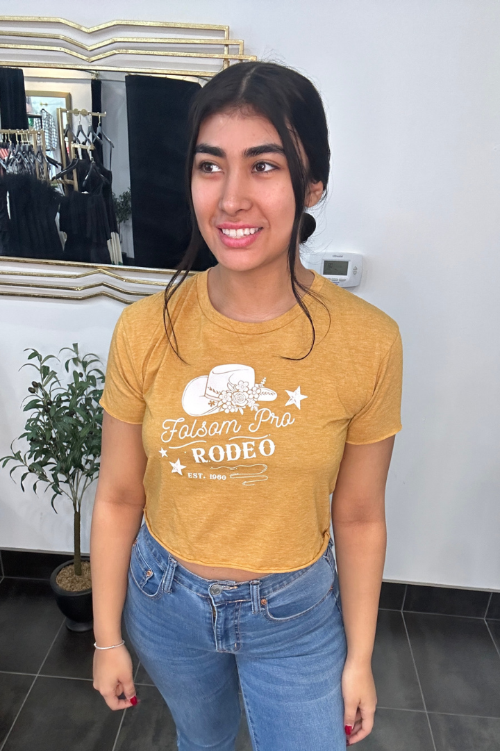 Folsom Pro Rodeo Crop Tee
