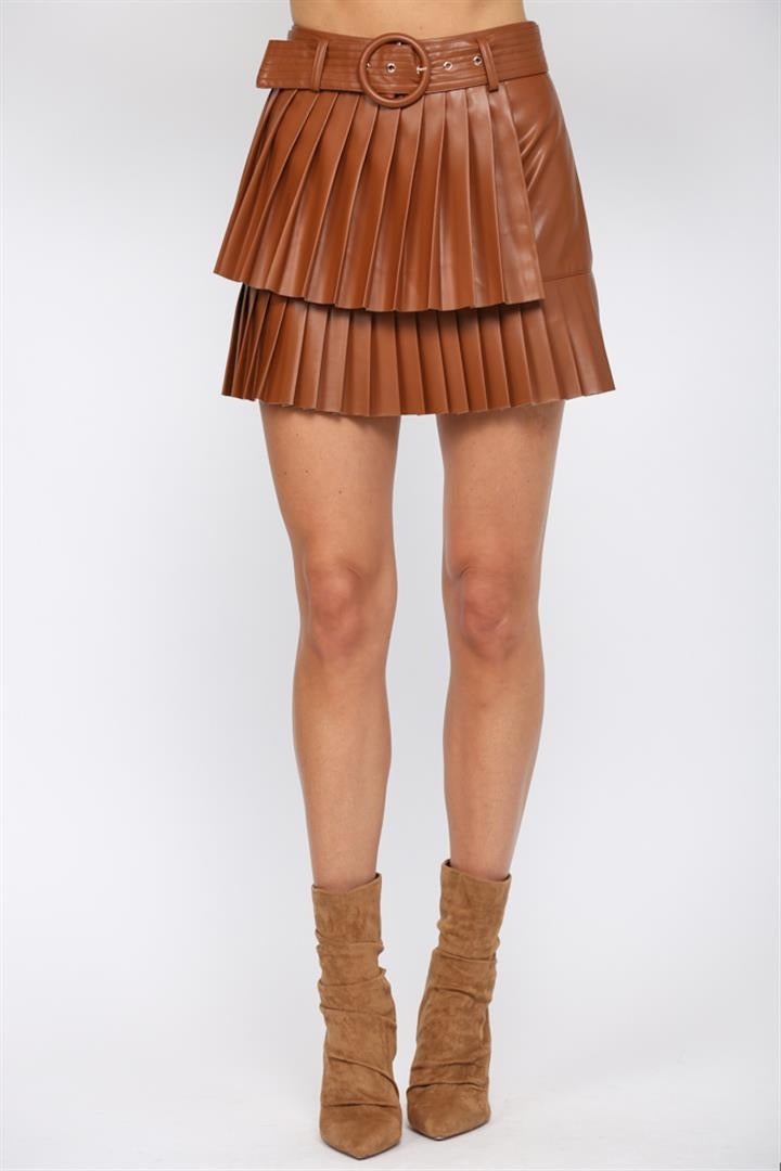 Picture Perfect Leather Skirt