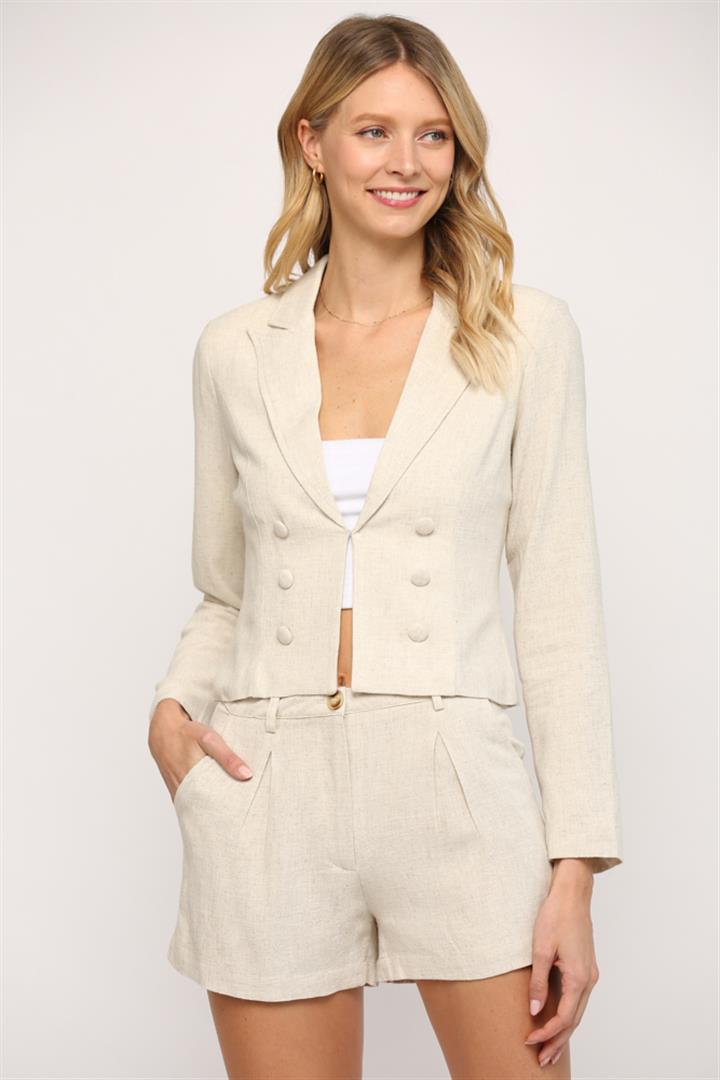 Lunch Date Crop Blazer