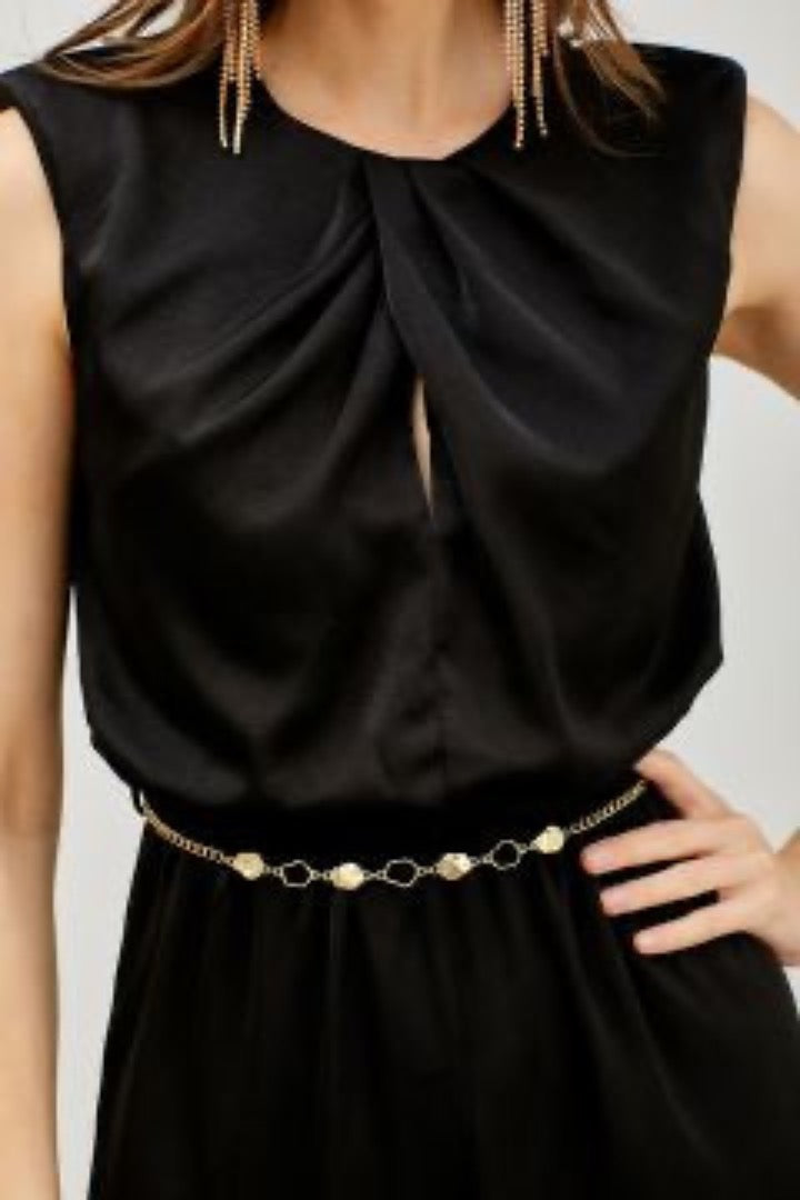 Into the Night Satin Jumpsuit