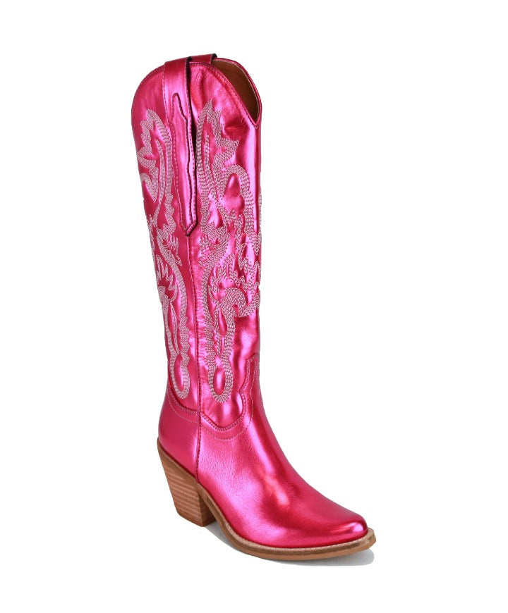Metalic Fuchsia Cowboy Boots